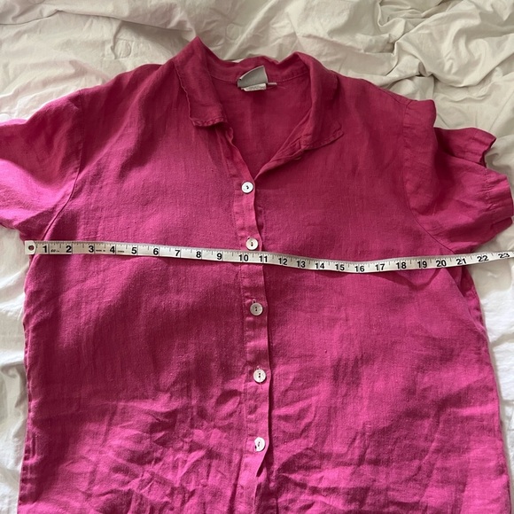 Hot Cotton/Marc Ware 100% Linen Button Down - Picture 4 of 7